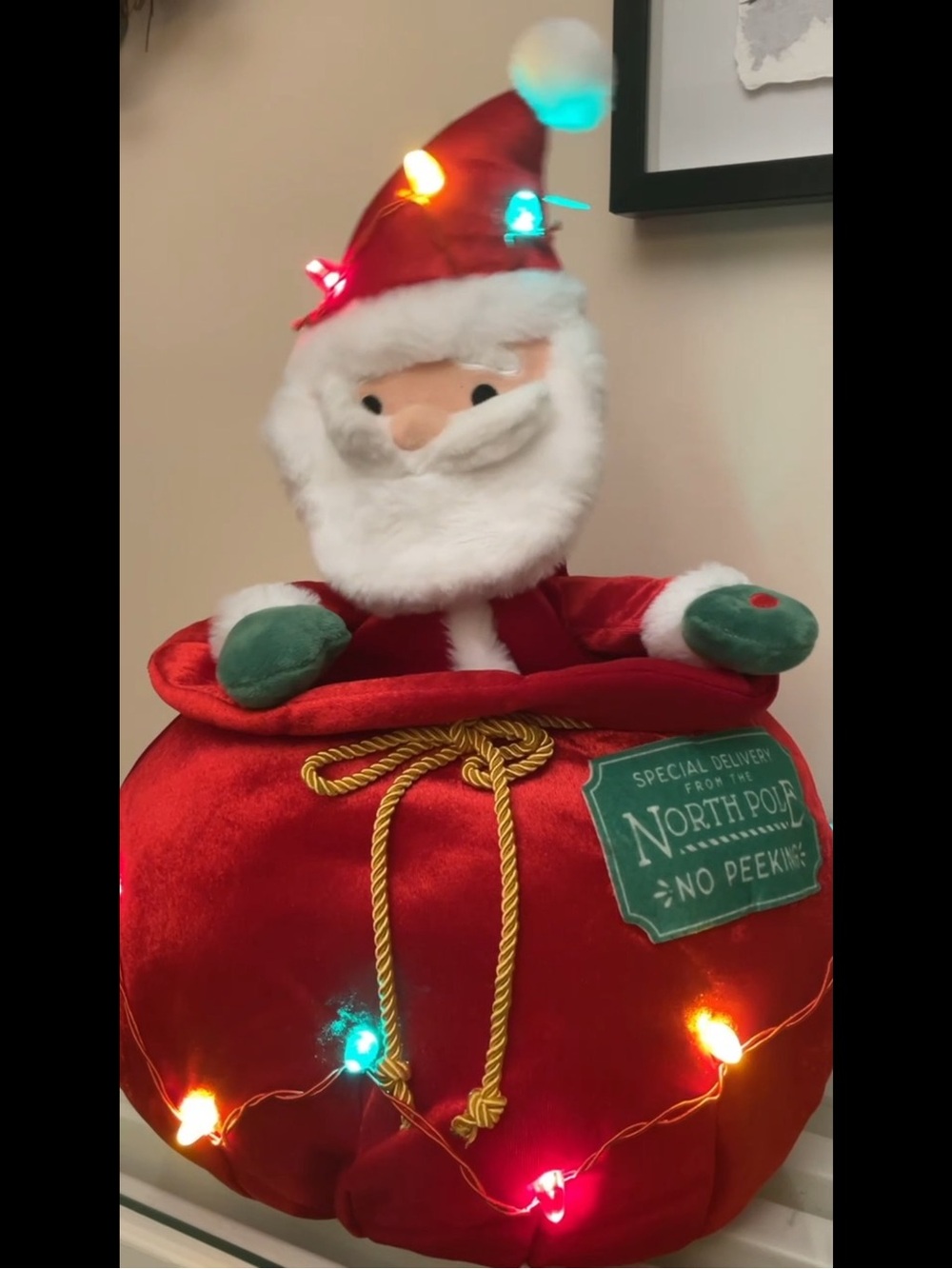 Santa Claus Christmas Electronic musical Lights up